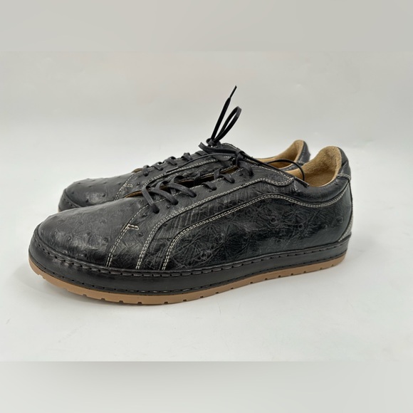 Giorgio’s Of Palm Beach Ostrich Leather Sneakers In 9 USA Made In italy - Picture 4 of 13